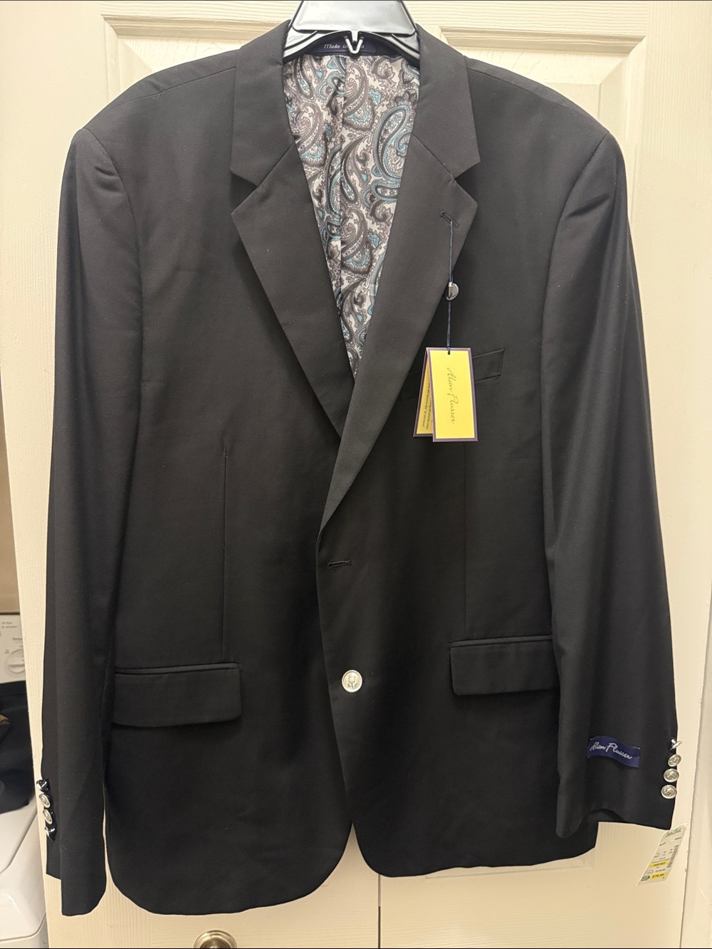 Men's Black Single-Breasted Blazer